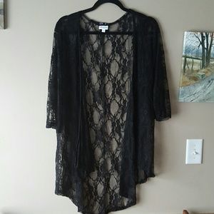 LuLaRoe black lace Lindsay